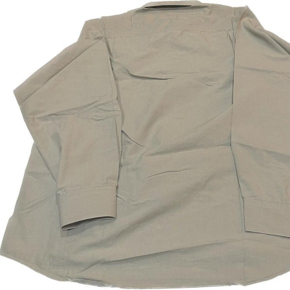 Mens Beige Long Sleeve Button Down Dress Shirt German Brand Horst Dusseldorf - Picture 6 of 11